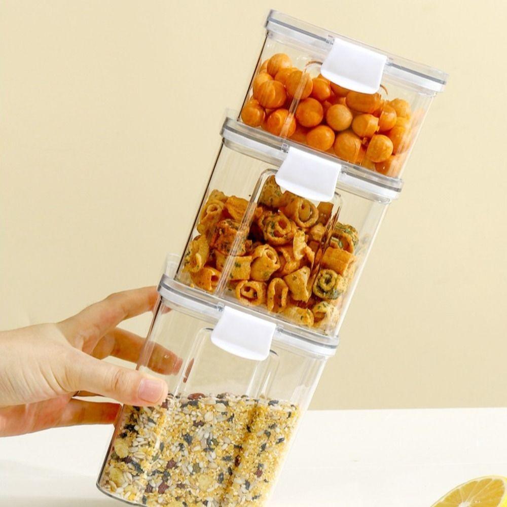 460/700/950/1300/1800ml Barattolo Trasparente per Conservare Snack e Caramelle Forniture per la Conservazione in Cucina