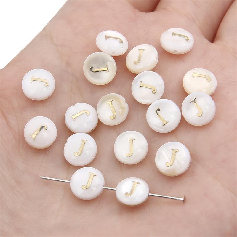 Naturmuschel Doppelseitige Heißprägung Digitale Perlen Für DIY Halskette Armband Ohrringe Schmuckherstellung