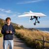 Remote Control Airplane Kit with Propellers - DIY Outdoor Glider Toy Gift for Boys Kids, Includes Charging Cable (Color May Vary)