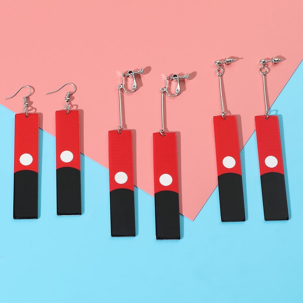 Anime Acrylic Pendant Dangle Earrings Cosplay Props for Women Men Jewelry Accessories