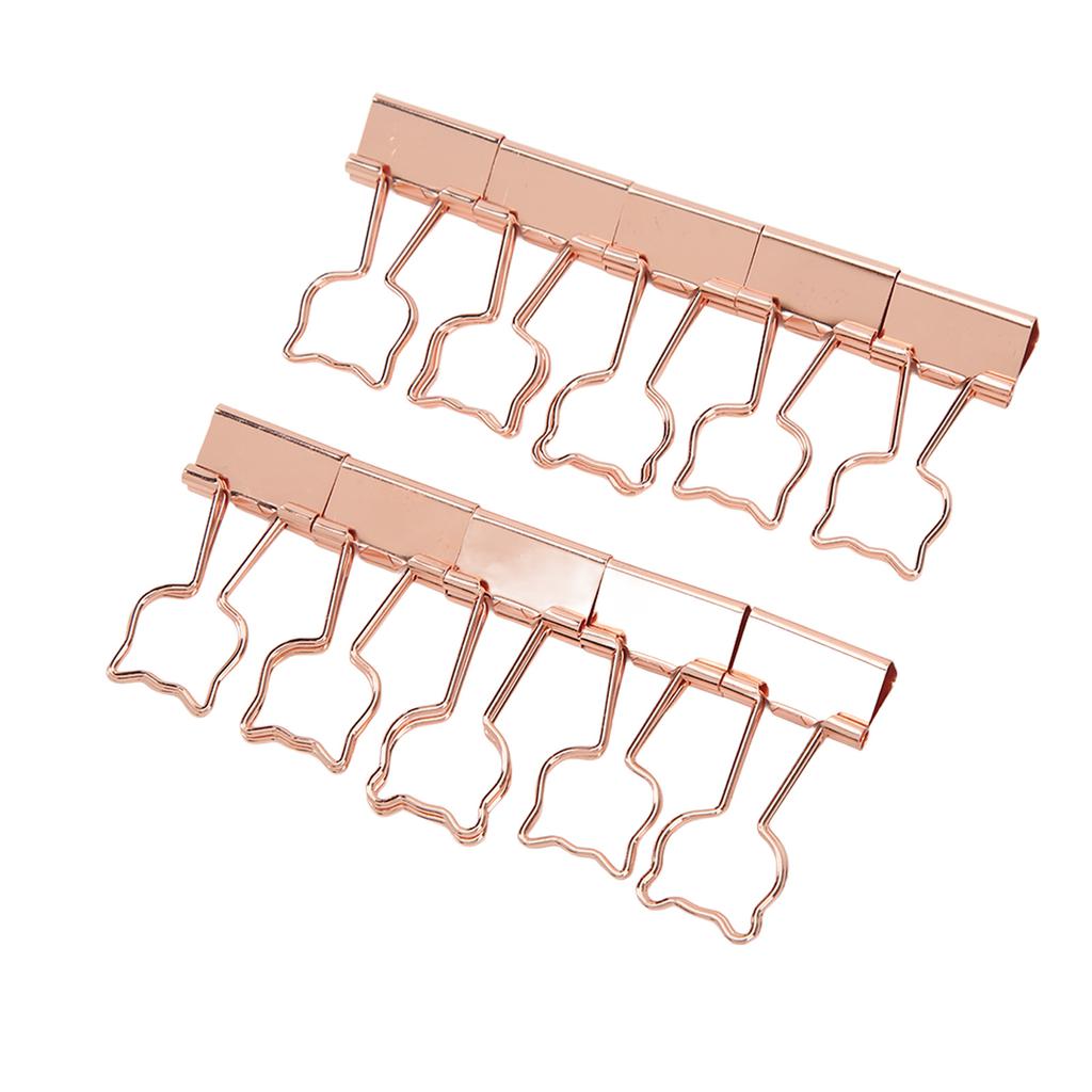 20Pcs Binder Clips Little Bear Design Sturdy Durable Iron Widely Used Paper Clips for Document File Clothes