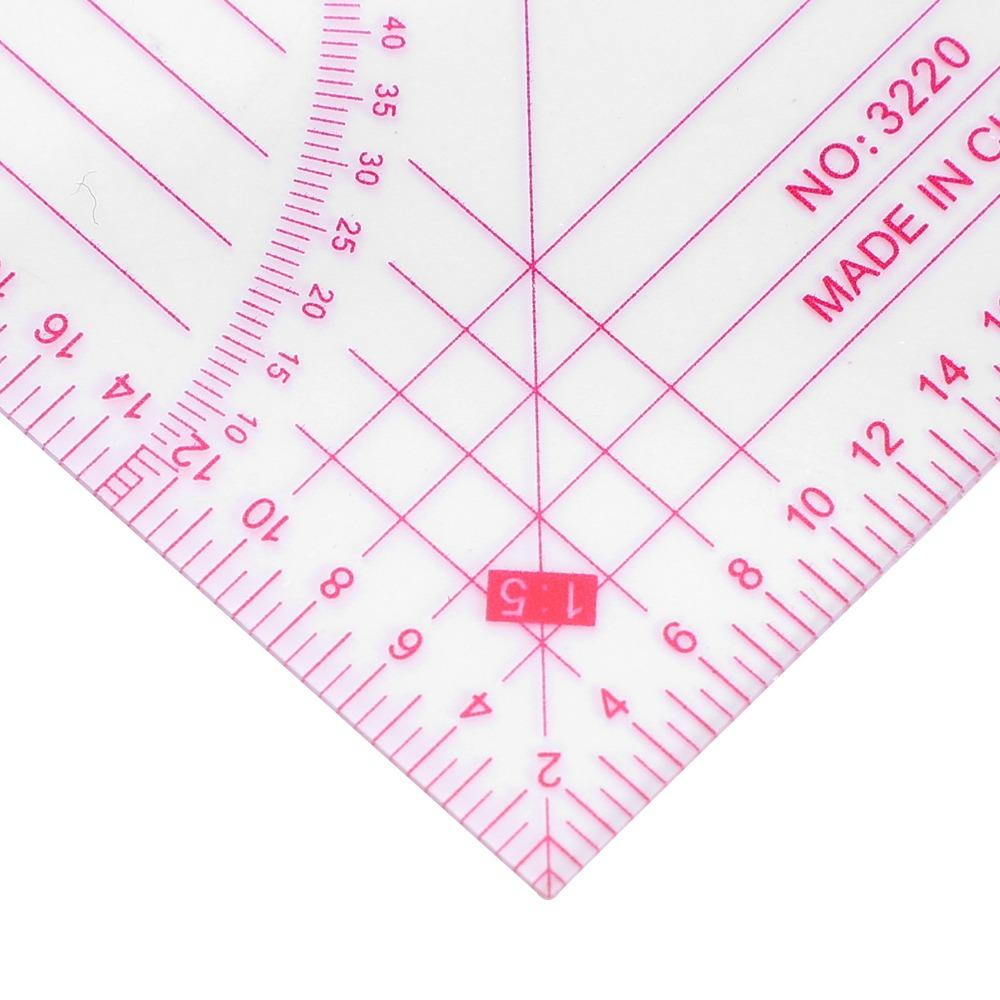 4Pcs Clear Transparent Sewing Ruler Kit Multi-Function Pattern Making Ruler For Tailors