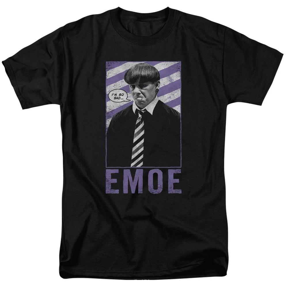 Three Stooges - Emoe - Unisex Short Sleeve Children s T-shirt - Black 140