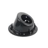 Fuel Tank Cap Cover Auto Car Aluminum Alloy ABS Fuel Door Gas Lid Tank Cap Cover Black for Jeep Wrangler JK JKU 2007-2018