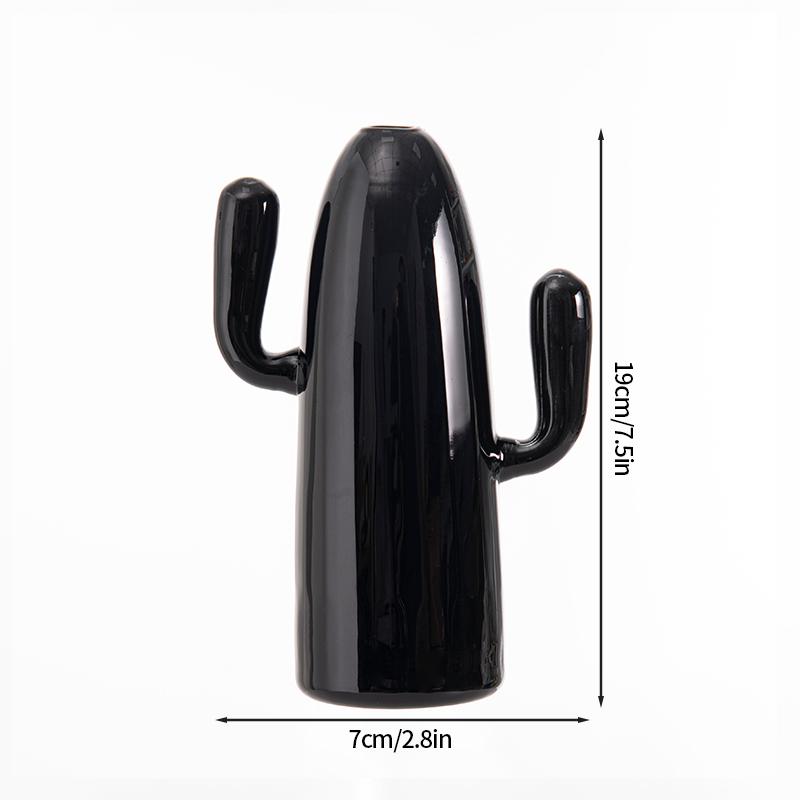 Kreative Kaktus-Glasvase, Aromatherapie-Flasche, nordische Vasen, Hydrokultur-Blumentopf, einfache kleine Vase für den Schreibtisch, Heimdekoration