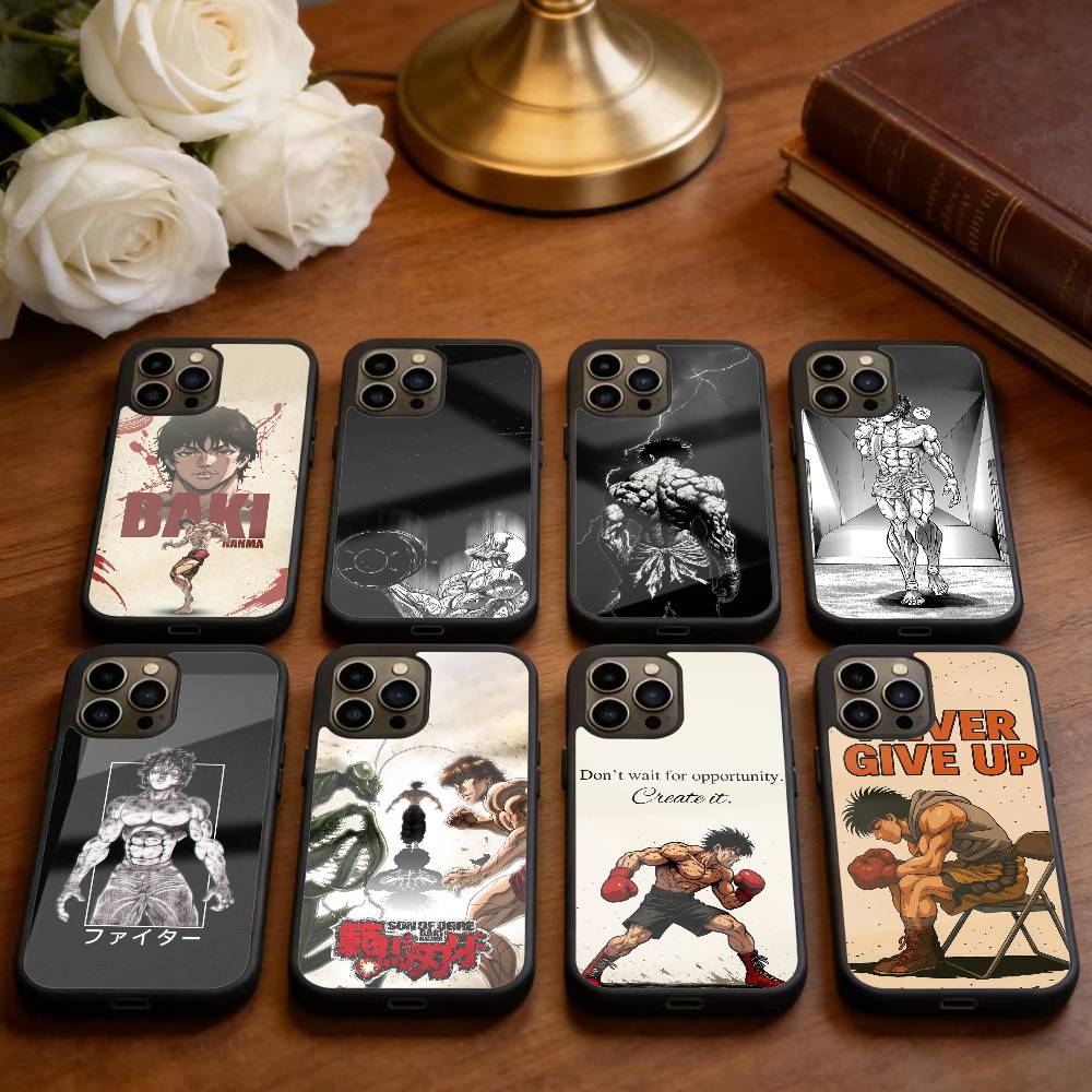 Anime Baki H-Hanmas Phone Case For iPhone 14,16,15,13,17,12,Plus,Pro,Max Magnetic For Magsafe Frosted Cover