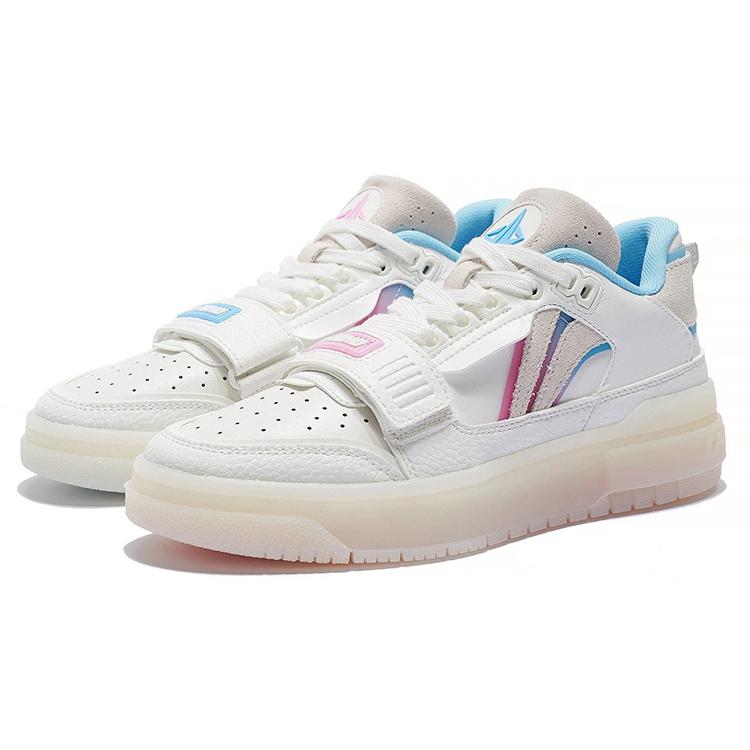 Li Ning Rookie Trendy Low top Vintage Basketball Shoes Women's Ecru ABCS050-4