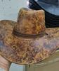 New Cowboy Hat Unisex Faux Leather Sunhat Wild Brim Panama Hat Visor Hats Sombrero De Vaquero Occidental