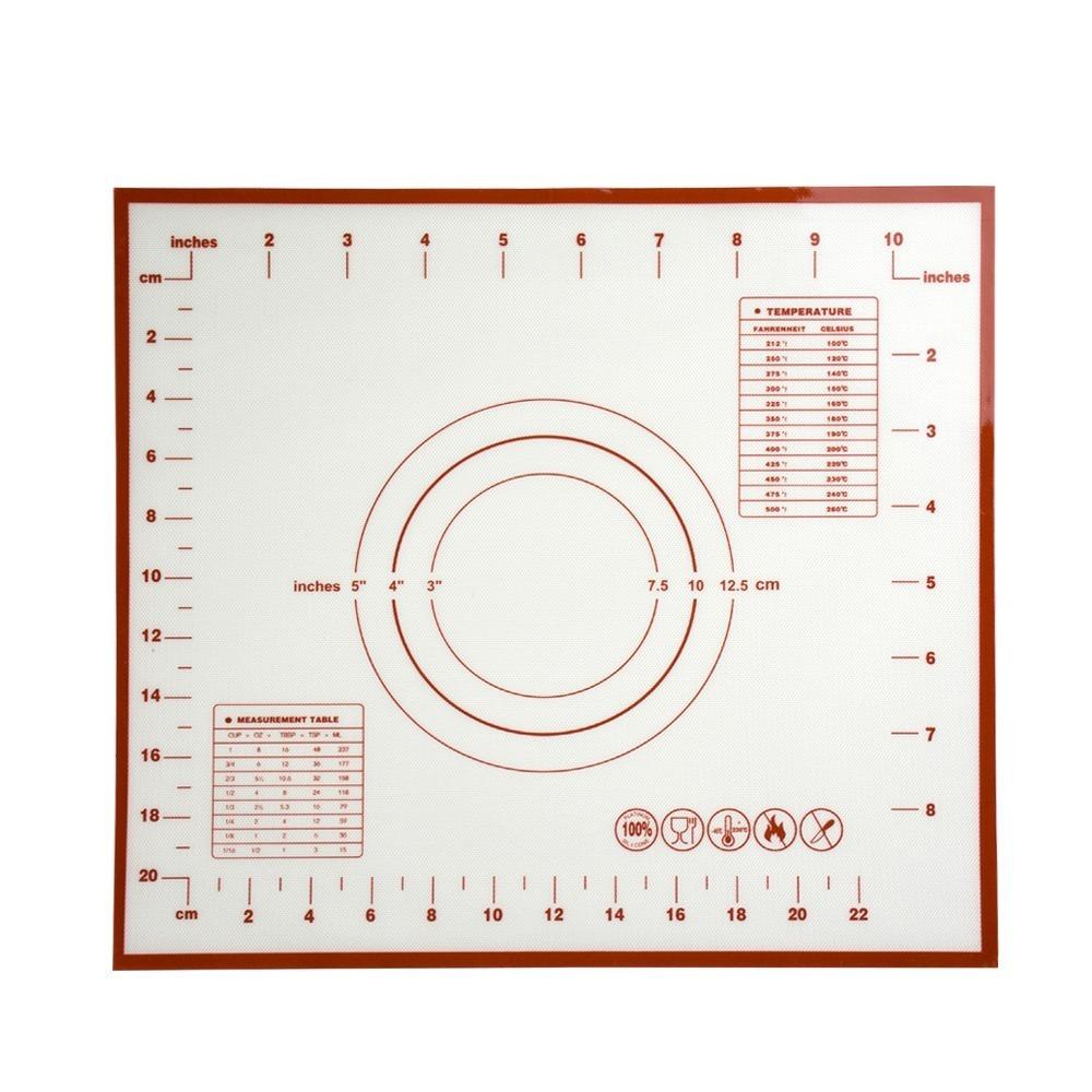 Temperature Chart Silicone Baking Mat Silicone Pastry Rolling Mat Thick Dough Rolling Mat  Dough