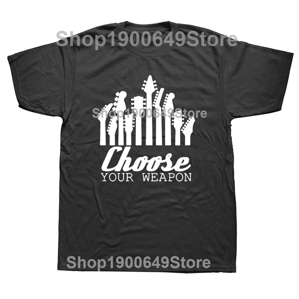 Funny  An Old Man Electric Guitar Bass Graphic New Cotton Short Sleeve Dad T Shirts Cool Musician Guitarist Harajuku Tshirt