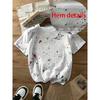 Paint Splatter Women's Tee - Artistic Graffiti Graphic, Casual Daily Wear