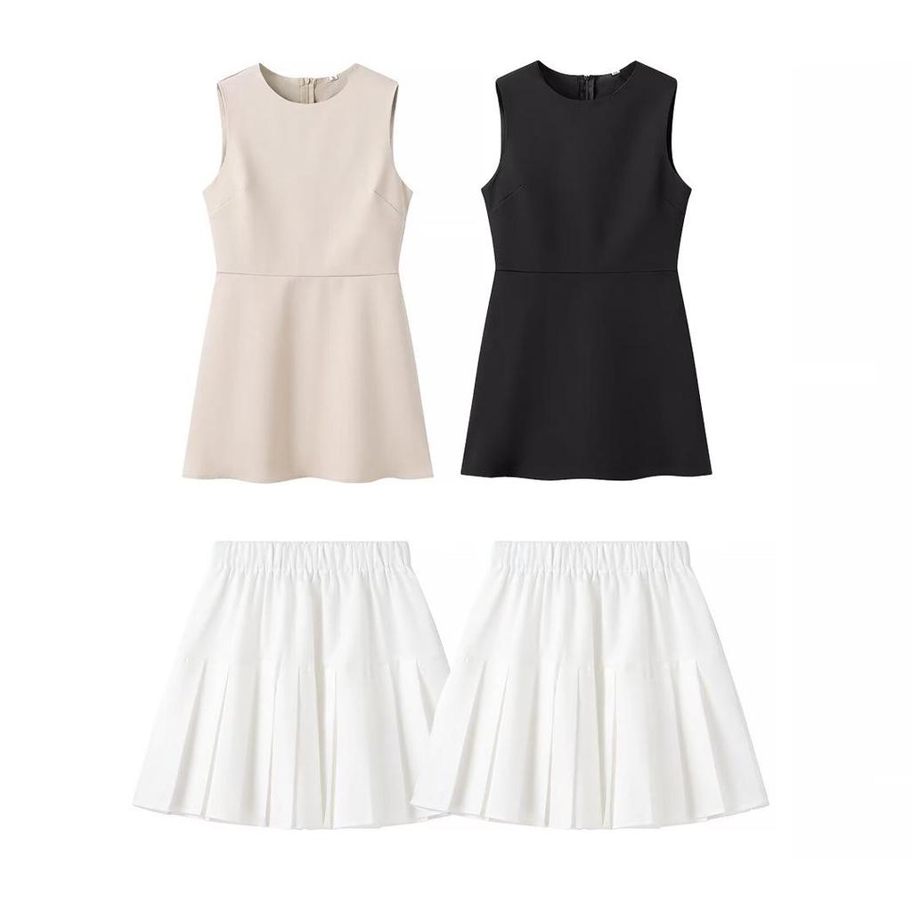2025 Spring European & American Women's Fashion: Elegant Slimming Two-Piece Dress