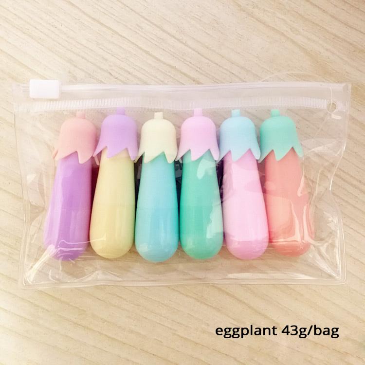 6pcs/bag Highlighter Colored Marker Pens Creative Design PaintingGraffitiMarker Highlighters for School Six Colors Stationery