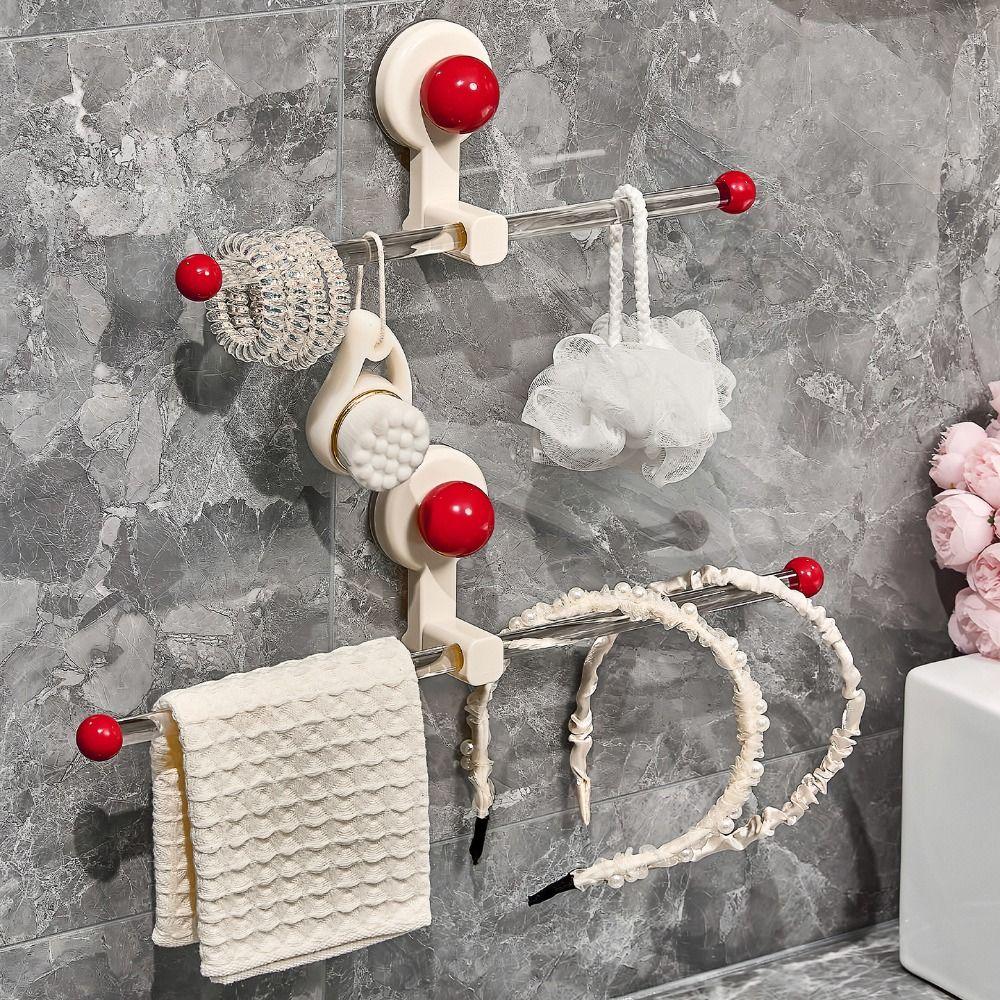 Lightweight Towel Stand Organizer Wall Mounted Hair Tie Storage Rack Towel Storage Hook  Household