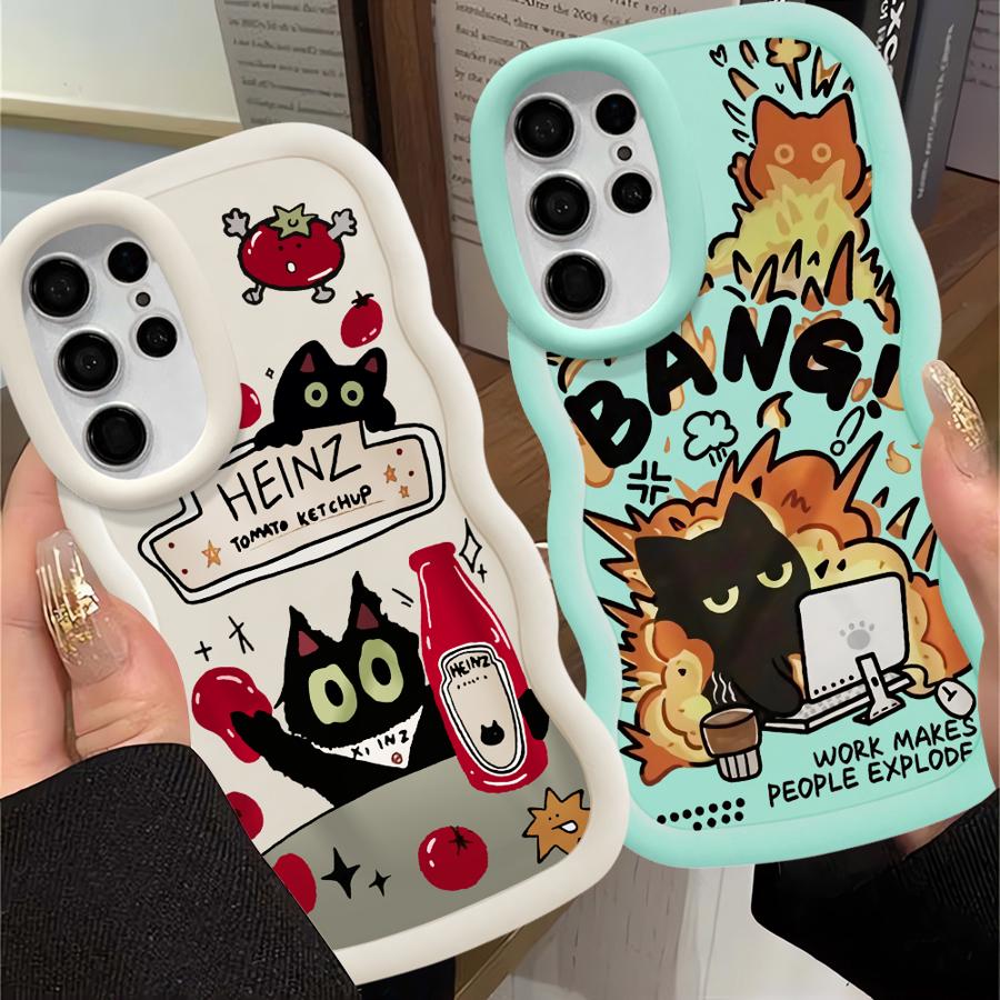 Case for Samsung Galaxy A26 S23 Plus S25 A25 S24 S21 S22 Ultra S20 FE Soft Phone Cover A55 A35 A34 A54 A36 A24 Tomato Sauce