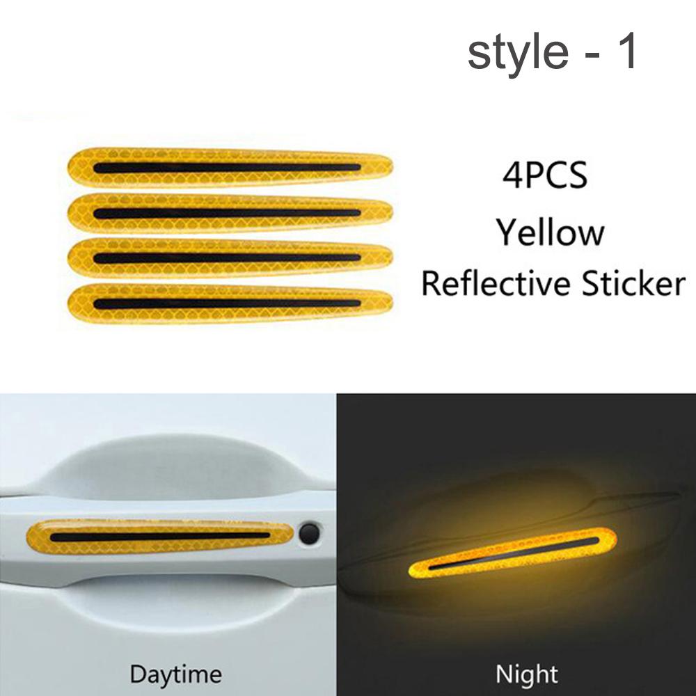Universal-Carbon Faser Auto Tür Griff Farbe Scratch Protector Aufkleber Abdeckung Schutz Schutz Film Auto Sicherheit Reflektierende