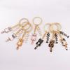 Fashion Alloy Keychain Pendant Round Metal Key Ring