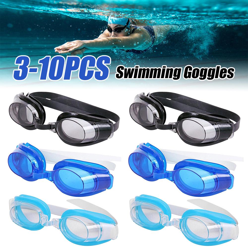 Adult Swim Goggles Anti Fog Wide View Swim Goggles No Leaking Swim Pool Goggles Waterproof Clear Vision for Women Men