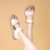 Bag heel sandals 2025 new models new casual trend fashion versatile two wear slippers flat bottom soft bottom with skirt