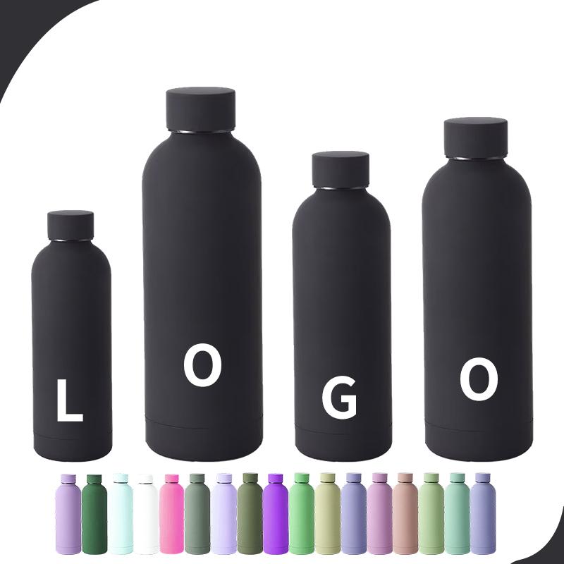 Custom Logo Double Wall Vacuum Insulated Small Mouth 350ML 500ml 750ML Small Mouth Stainless Steel Sports Water Bottle