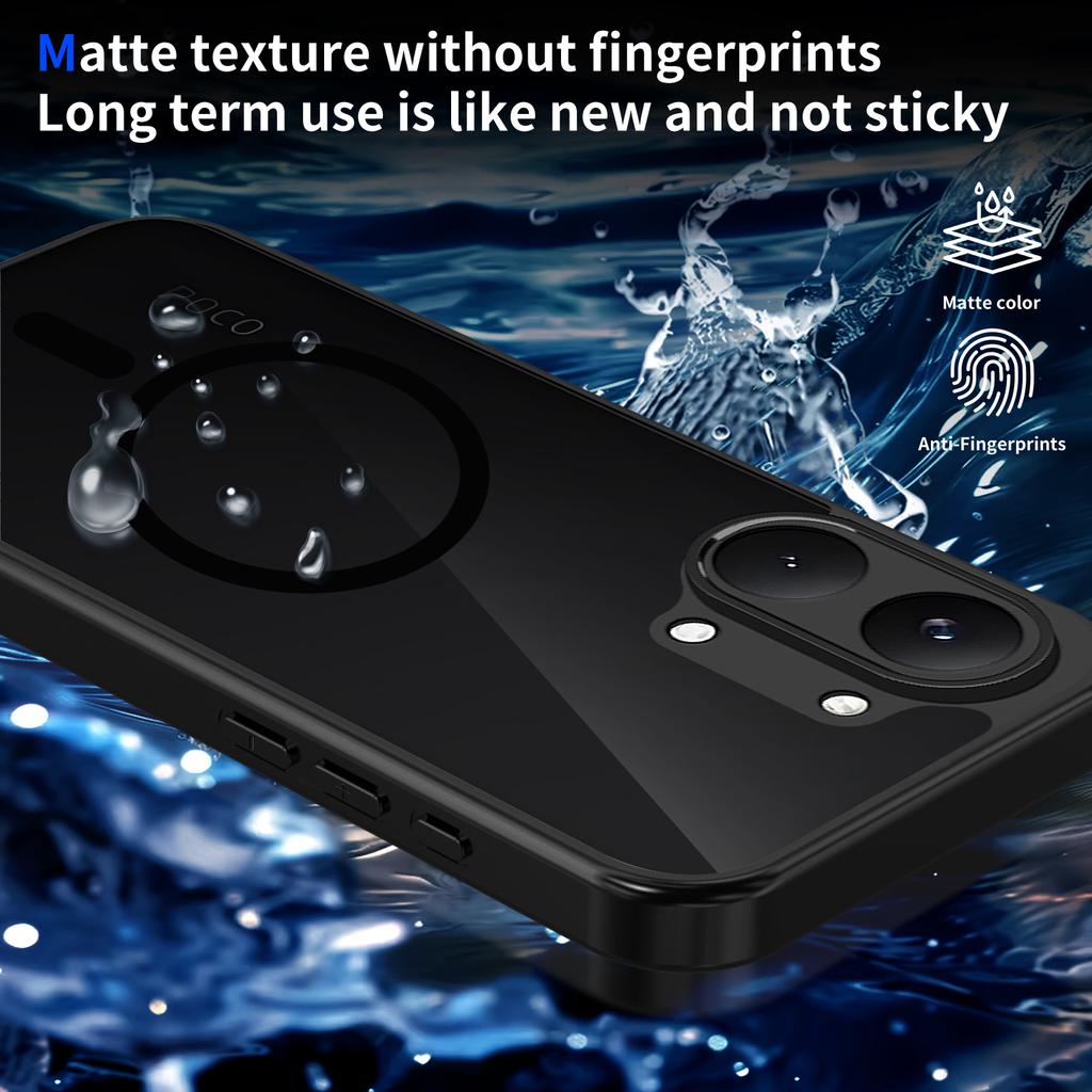 For Xiaomi POCO X8 Pro Max Case Hard PC Transparent Magnetic Wireless Charging Protective Back Cover For POCO X8Pro Max Shell
