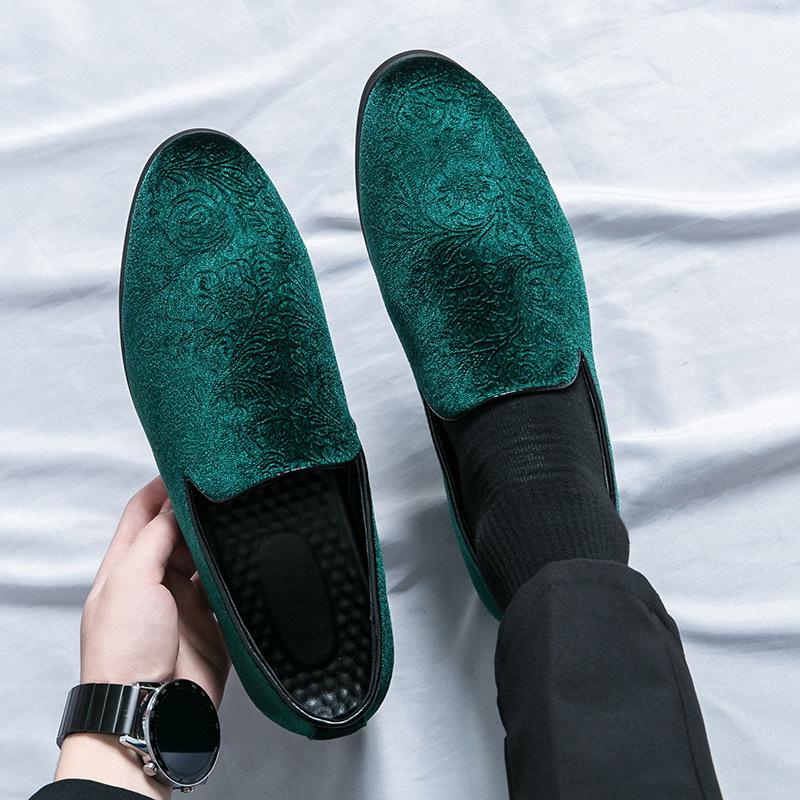 Herrenschuhe große Größe Ein-Pedal-Faulschuhe Herren-Slipper Britische Overalls Freizeitschuhe Herren-Wildlederschuhe Herren-