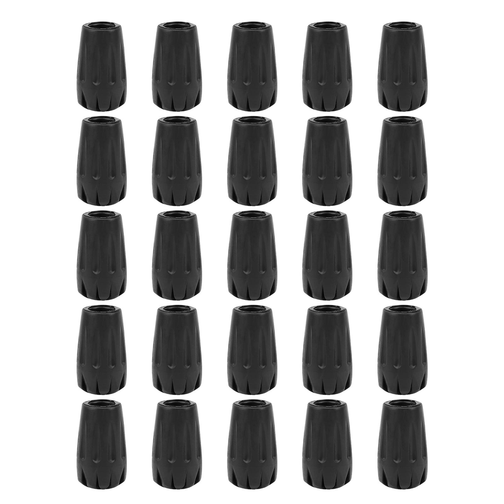 

25pcs/Pack Heavy Duty Metal Rubber Walking Stick Tips Ferrule Protectors Cane End Tips