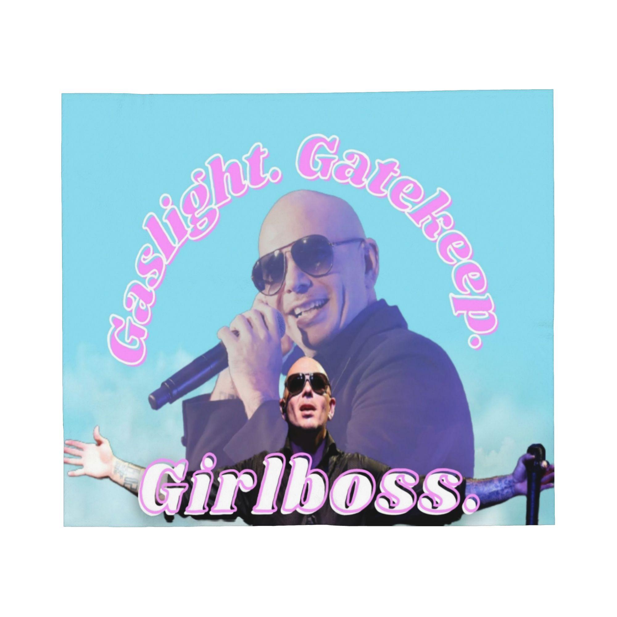 Mr Worldwide Says to Girlboss Blankets Fleece Spring Autumn Pitbull  Multifunction Warm Throw Blanket for Home Outdoor Rug Piece 30x40in