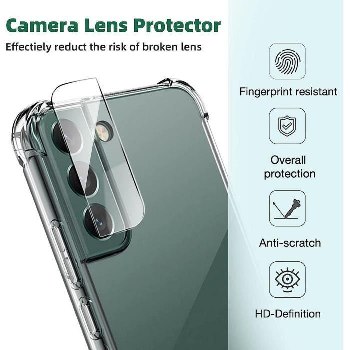2 Verres Trempés Caméra Arrière pour Samsung Galaxy S22+ (S22 Plus)