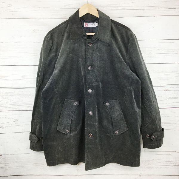 

CHAPS Короткое пальто Мужское L Серое Куртка Верхняя одежда из матового хлопка 90-е RALPH LAUREN