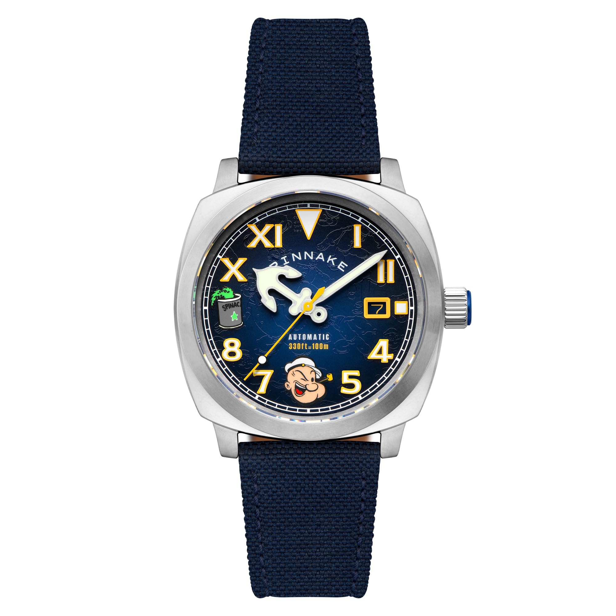 

Hal California Automatic Popeye Collaboration Automatic 10 ATM Water Sapphire Navy [SPINNAKER] Watch, Winding, Resistant, Crystal, Dial, SP-5169-01,