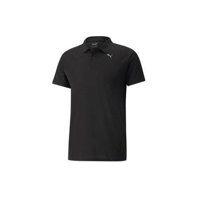 Printed Casual Breathable Short Sleeve Polo Shirt Men Tops Black 521933-01