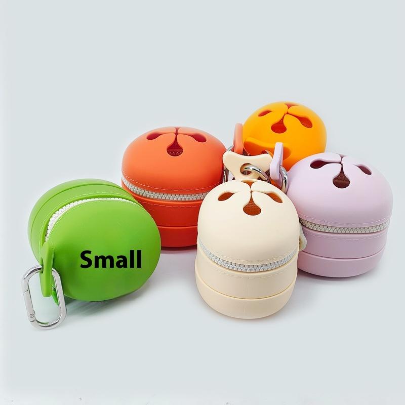 1 Piece Portable Storage Pouch For Small Fishing Gear Outdoor Waste Collection Foldable Fly Fishing Silicone Storage Container