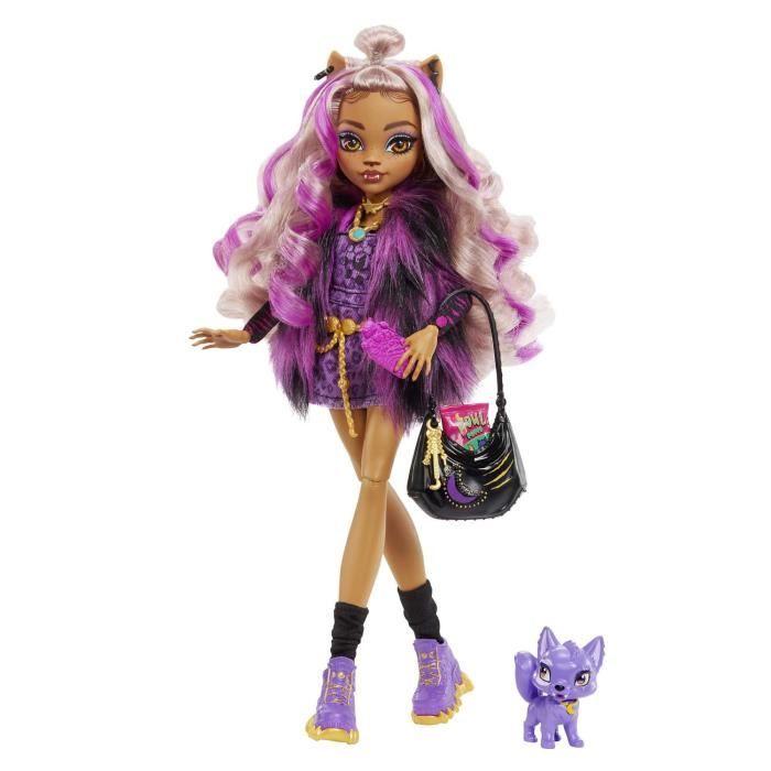 Monster high-clawdeen wolf-poupée avec animal de compagnie hhk52