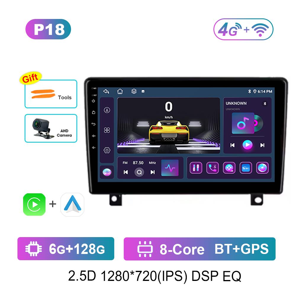 Car Radio Multimedia Player Android System Carplay for Opel Astra H 2006 - 2014 2.5D Screen GPS Navigation WiFi BT Cooling Fan
