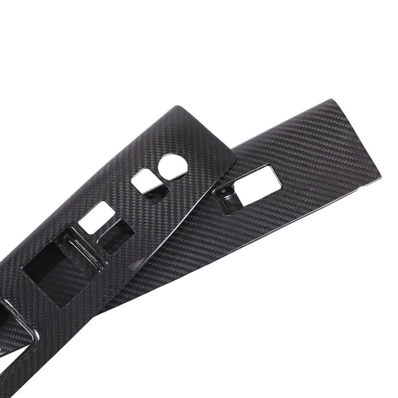 For Nissan 350Z 2003-2006 Real Carbon Fiber Car Window Lift Switch Cover Car Interior Modification Accessories RHD