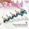 5pcs/set Aurora Butterfly Magnetic Nail Tip Display Stand For Manicure Press-On Nails Training Gel Nail Polish Nail Tip Display
