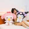 Large Cute Melodic Plush Toy With Bottle Style Kuromi And My Melody For Girls