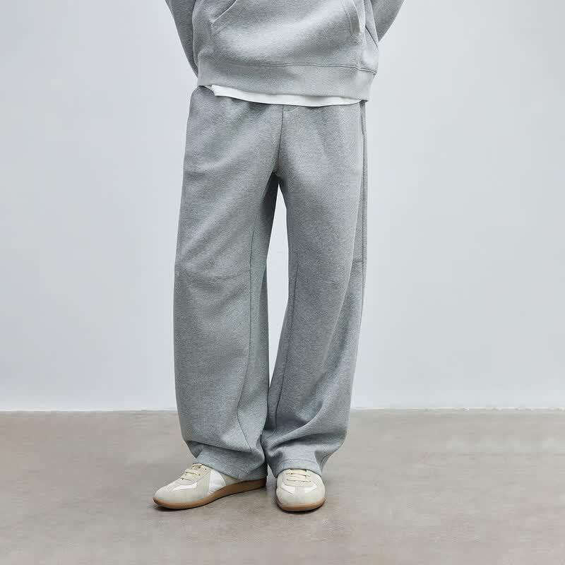 CHINISM Men s Knitted Air Layer Straight Casual Sweatpants S