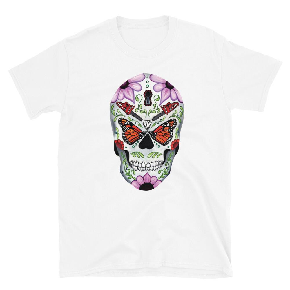 Day Of The Dead Monarch Butterfly Shirt S