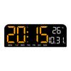 Large LED Alarm Clock with Simple Design - Desktop or Wall Mountable