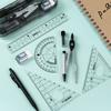 8 Piece Math Geometry Kit Sets Student Supplies Includes Rulers,protractor,for Drafting And Drawings