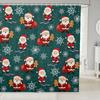 Pink Christmas Shower Curtain,Christmas Nutcracker Bathroom Shower Curtain Sets,Dreamy Castle Princess Fabric Shower Curtain
