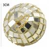 6Pcs/Pack Christmas Decorative Mirror Ball Exquisite Good-looking Festival Product Christmas Supplies Home Decoration Glass Ball
