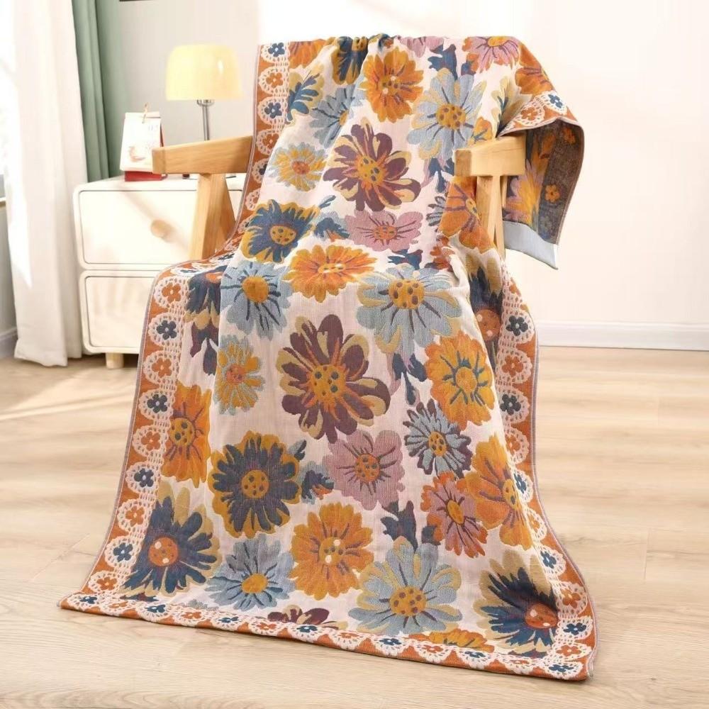 Soft Beach Towel Multi Layer Small Blanket Fashion Bath Towel Universal In All Seasons
