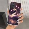 White Swan Grace Art Phone Case for Xiaomi Redmi Note 15 14 14S 13 12S 12 Pro 11S 11 Plus 11T 11E 10S Soft Funda Print Shell Red