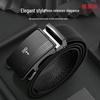 Cinturón de Cuero con Hebilla Automática para Hombre Hengyuanxiang