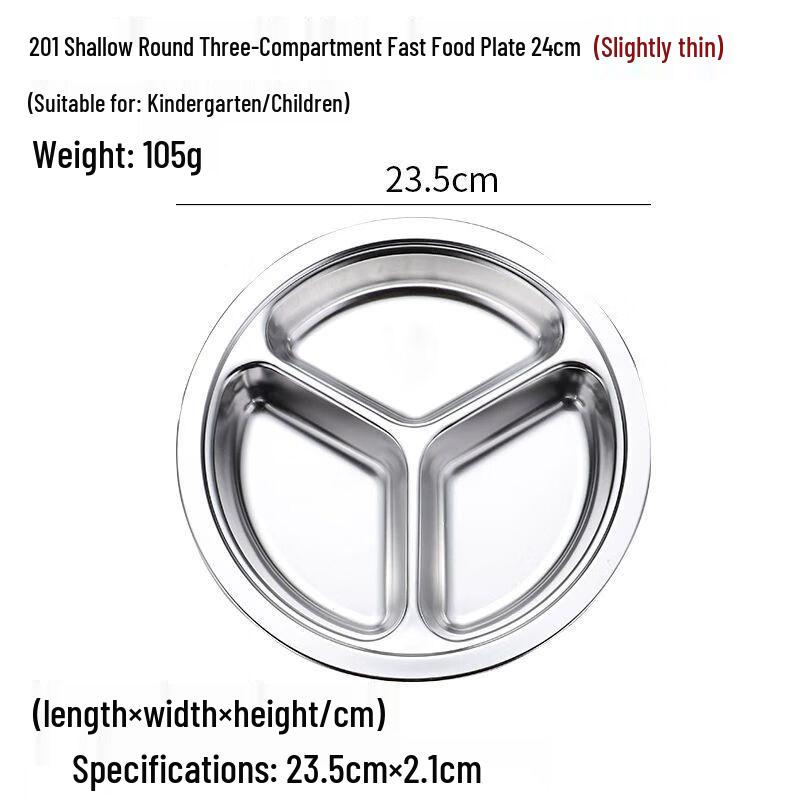 

Stainless Steel Divided Lunch & Dinner Tray