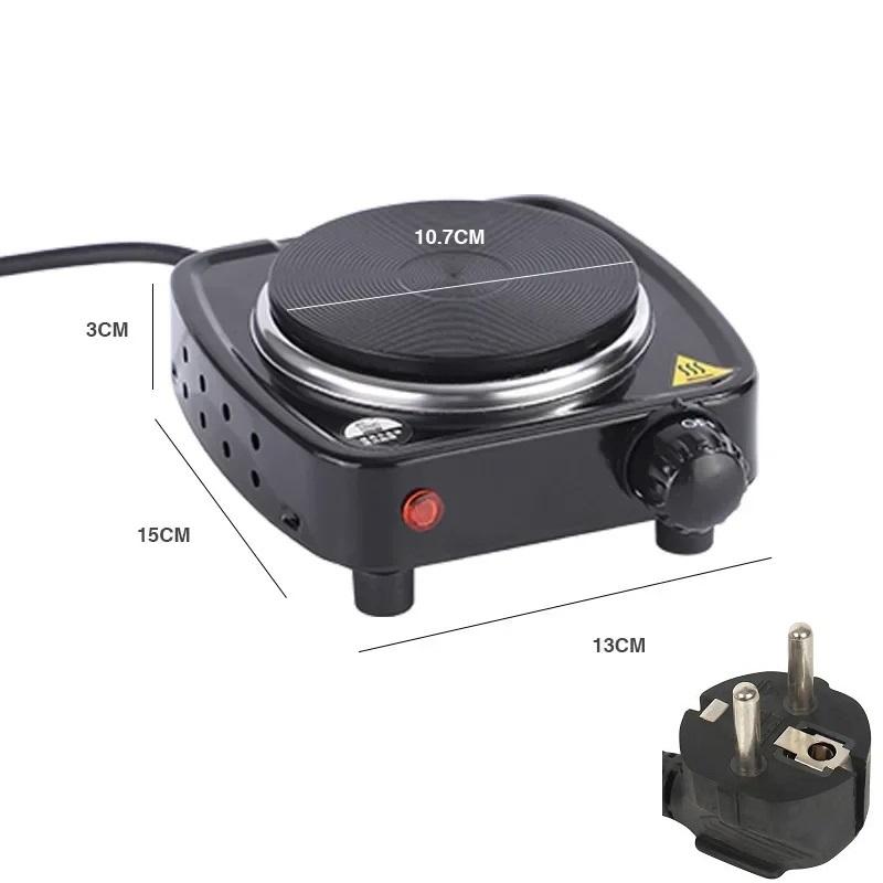 

Плита для приготовления свечей, портативная электрическая нагревательная плита для чая, кипячения кофе, чая, плавления воска, шоколада, конфет, нагревательная горелка EU Plug 220V чёрный