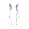 Metal Wind Butterfly Fringed Earclips Women's Pierless Earrings Spice Girls Same Earrings